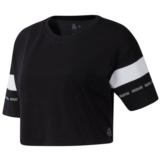 Reebok Γυναικεία κοντομάνικη μπλούζα crop top ''Meet you there''